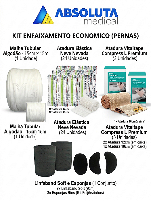 Kit Enfaixamento Econômico (Pernas)