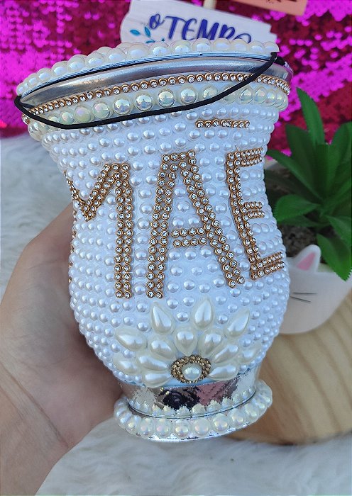 Cuia pérola mãe branca