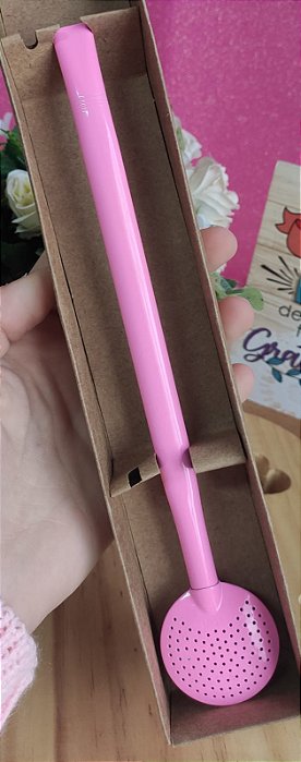 Bomba de cuia rosa clara lisa