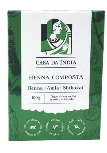 Henna Pó Composta Casa da Índia