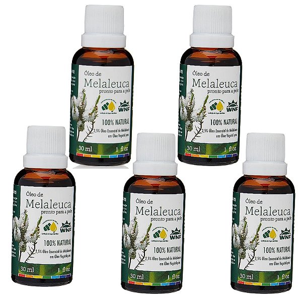 Kit 5 - Óleo Pronto Para Pele Melaleuca WNF
