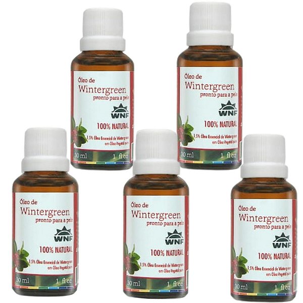 Kit 5 - Óleo Pronto Para Pele Wintergreen WNF