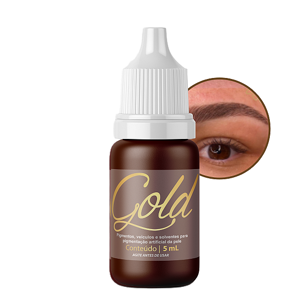 Pigmento Mag Color Gold 5ml Castanho Escuro