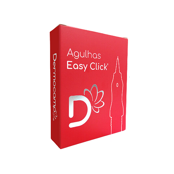 10 Agulha Easy Click C/ Mola Dermocamp 0,2mm 0,3mm