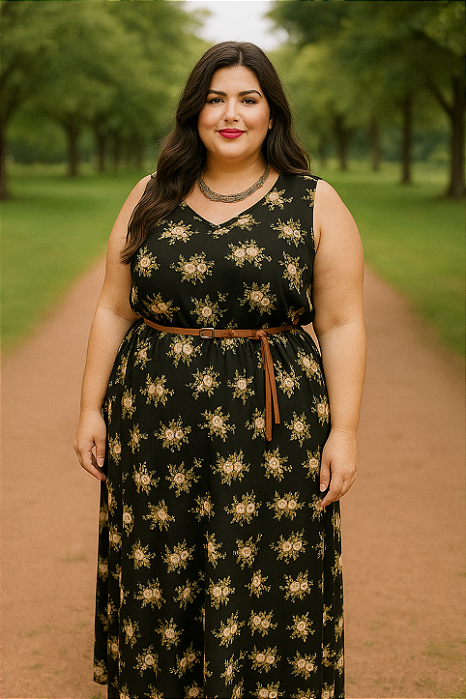 VESTIDO ESTAMPADO PLUS SIZE