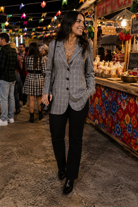 BLAZER XADREZ VINTAGE ALFAIATARIA