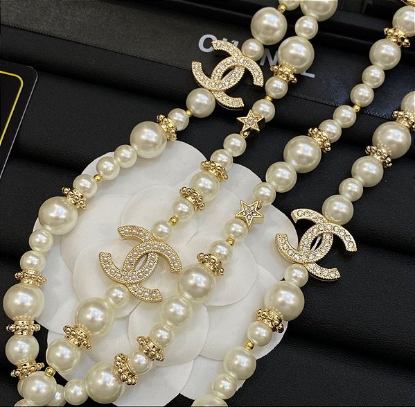 COLAR PÉROLAS LONGO 60 CM