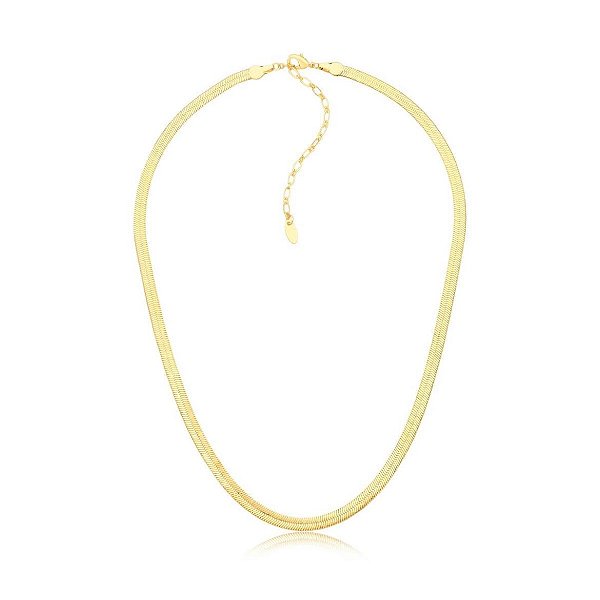 COLAR MALHA 4MM BANHO OURO