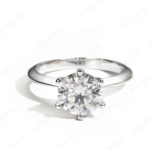 ANEl SOLITÁRIO MOISSANITE 5ct