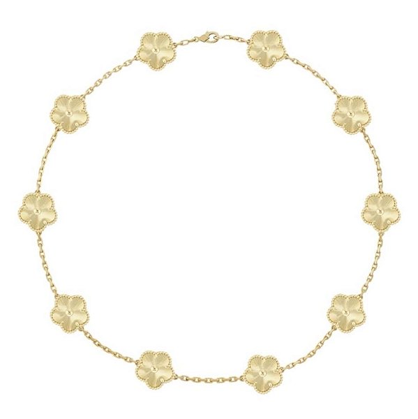 COLAR TREVO OURO 45CM