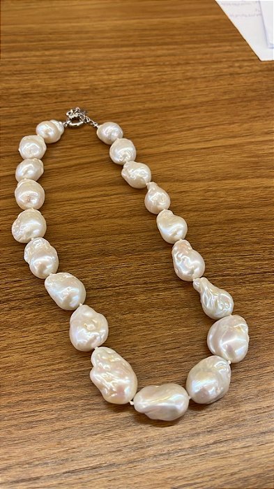 Colar pérola barroca | prata925