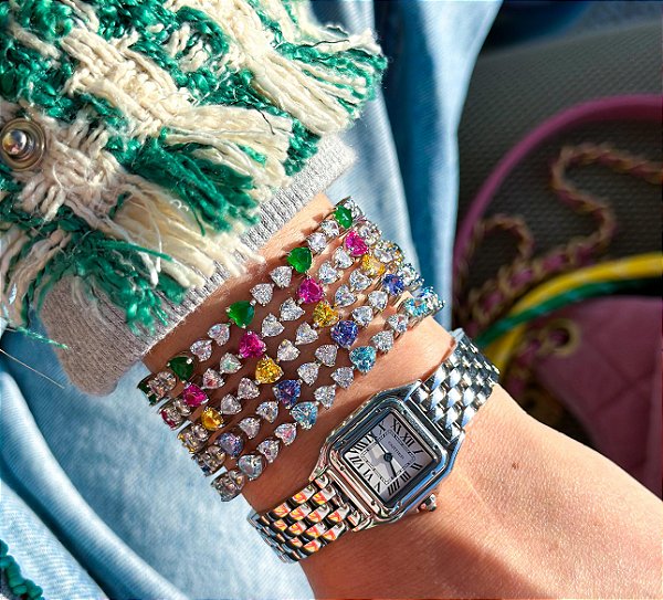 PULSEIRA CORAÇÃO ACQUA MARINHA