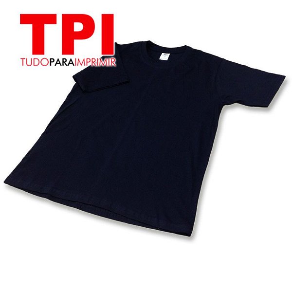 Camiseta Algodão Preta Adulto