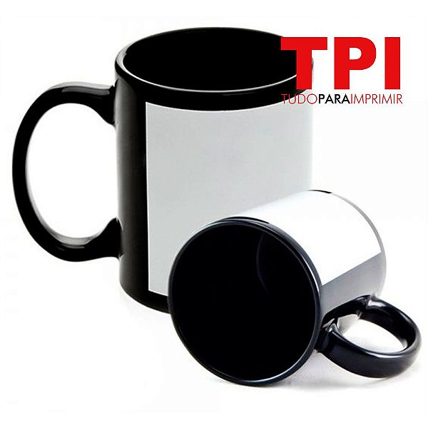 Caneca com Tarja Preta Live