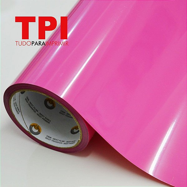 Filme OBM de Recorte Brilhante Pink
