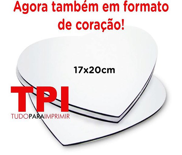 Mouse Pad Coração Tradicional