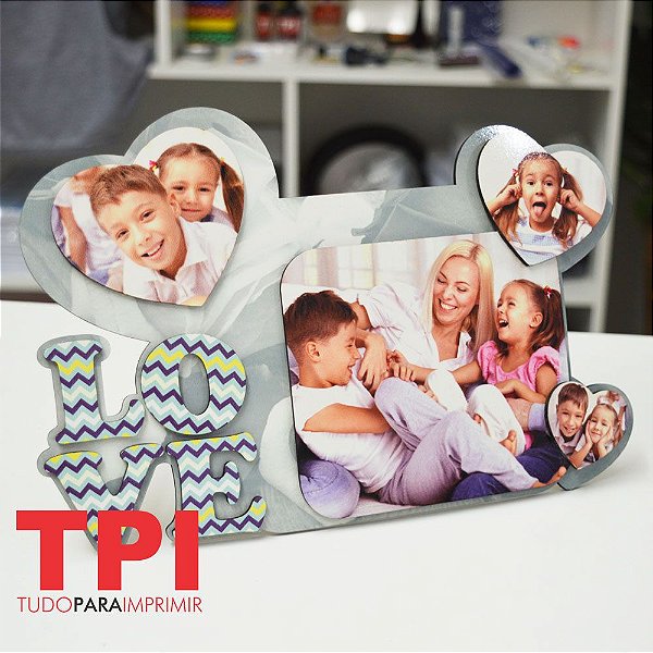 Porta Retrato Love Camadas MDF