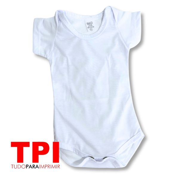 Body Liso Manga Curta Branco Infantil