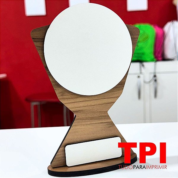 Troféu Amadeirado para Sublimação
