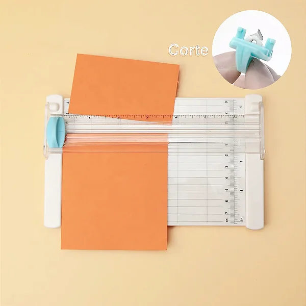 Mini Guilhotina para Papel A5 Lâmina Diamante