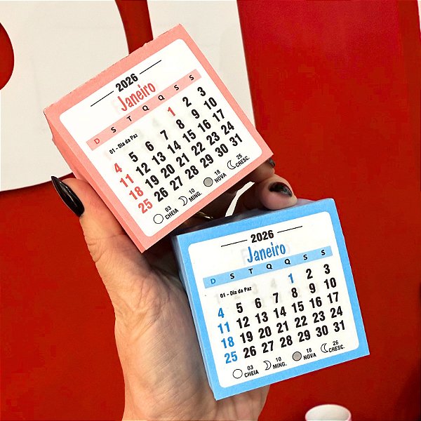 Refil Calendário 6x6 - Pct c/50 un
