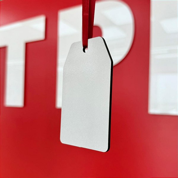 Pingente Tag de Natal Mdf - Pct com 3
