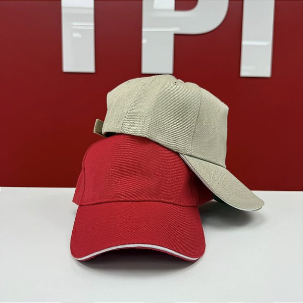 Boné de Sarja para Personalização com velcro – Aba com Friso Decorativo