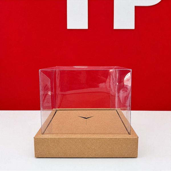 Caixa Presente Cristal para Caneca - Kraft