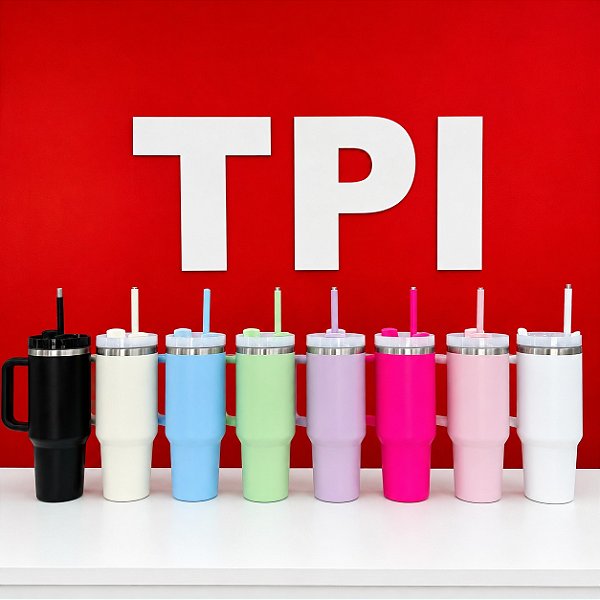 Copo Térmico com Canudo  - 1200ml - para Laser e DTF