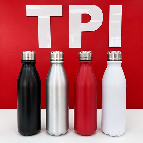 Garrafa Cola Acetinada de Alumínio 750ml - para Laser e DTF