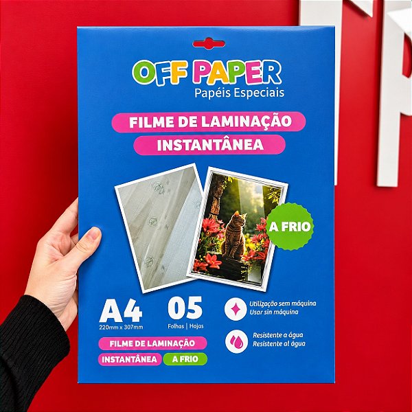 Filme de Laminação Instantânea - Pct com 5 folhas