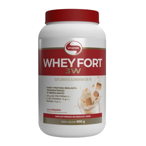 Whey Fort 3W Paçoca 900g