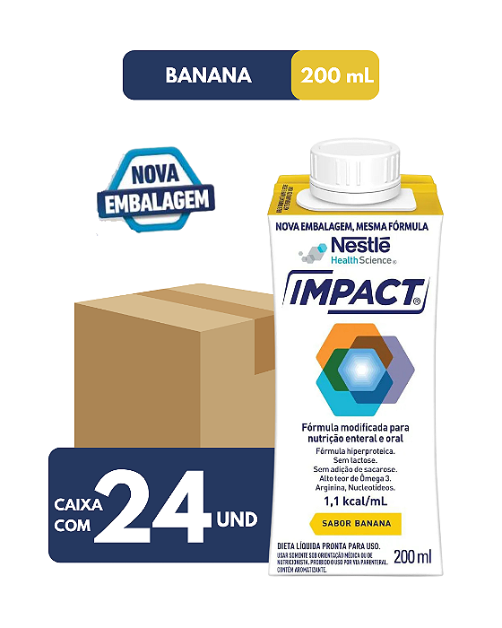 Kit Impact Banana 200ml 24 unidades