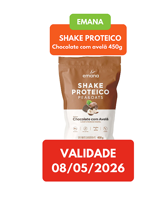 Shake Proteico Sabor Chocolate com Avelã 450g