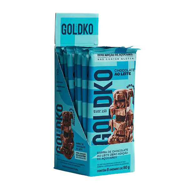 Barra Chocolate ao Leite 80g - caixa com 8un