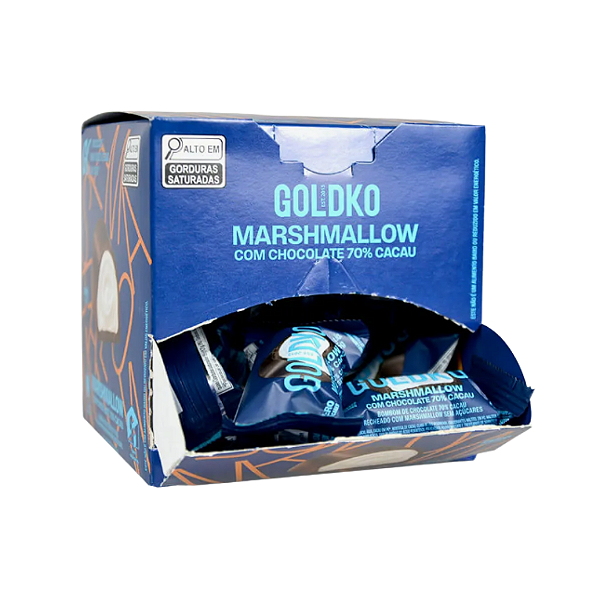 Bombom Marshmallow 70% cacau 11,5g - caixa com 18un