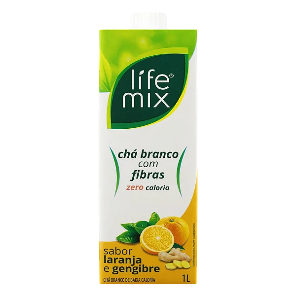 Chá Branco Laranja e Gengibre Life Mix 1L