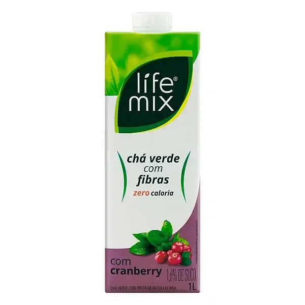 Chá Verde Cramberry Life Mix 1L