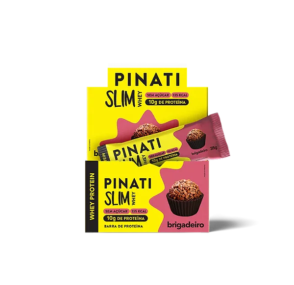 Barra de Proteína Slim Whey Brigadeiro 35g - Display com 16un
