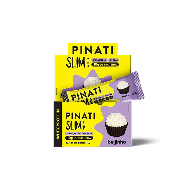 Barra de Proteína Slim Whey Beijinho 35g - Display com 16un