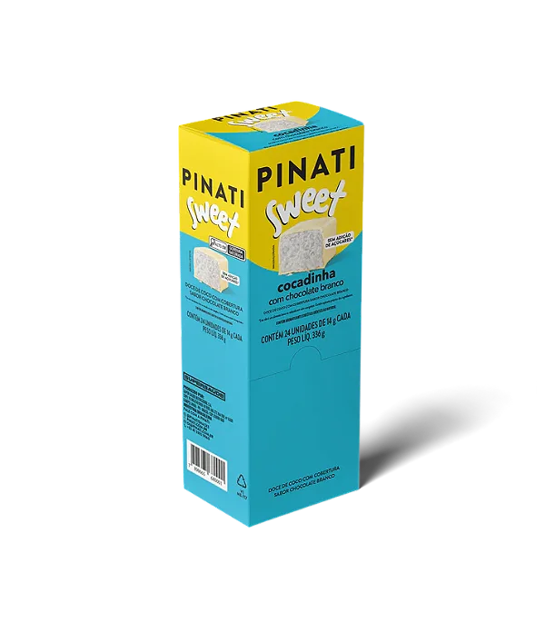 Sweet Cocada com Chocolate Branco 14g - Display com 24un
