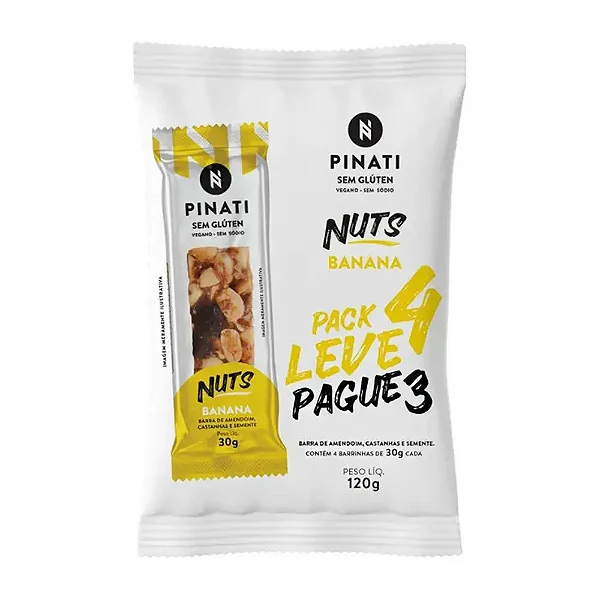 Barra de Nuts Banana 30g - L4P3