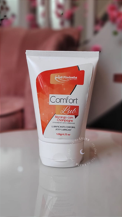 Lubrificante Confort Lub MORANGO c/ CHAMPANHE | La Pimenta