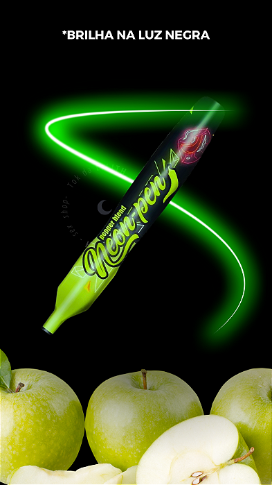Neon Pen | Caneta Beijável Neon Maçã Verde