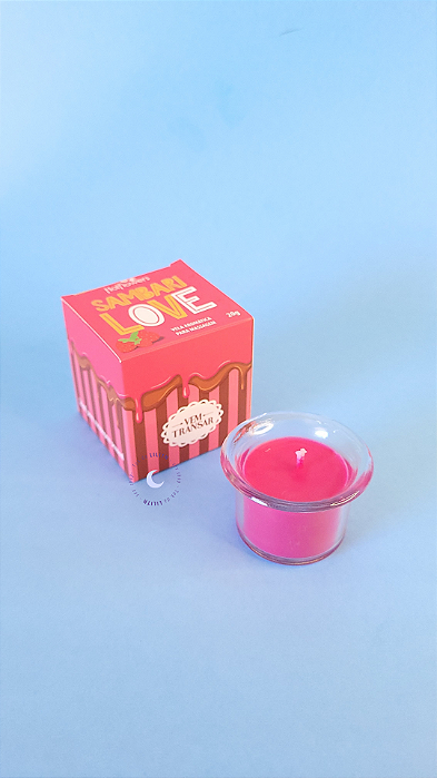 Sambari Love Morango e Chocolate | Vela Massagem Beijável