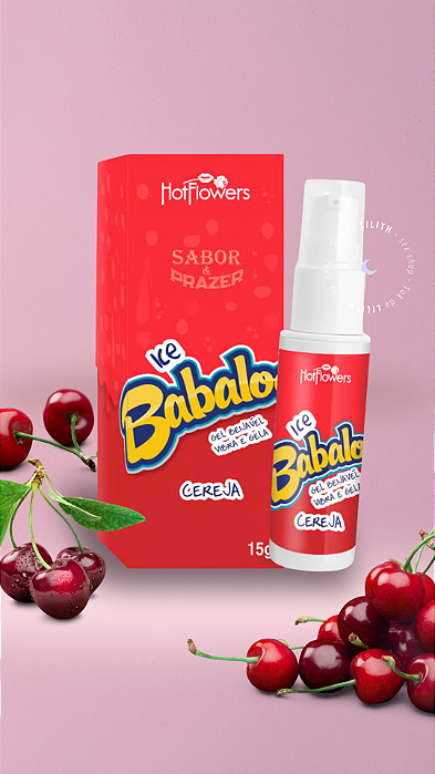 Babaloo Ice Cereja | Vibrador Líquido Beijável