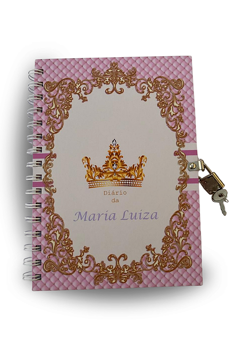 Diário Personalizado com Chave