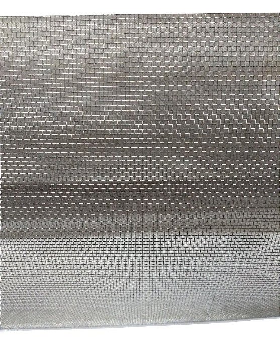 Tela Feijão em Aço Inox, Furos 3,5mm - 1,0m de comprimento x 50cm de Largura