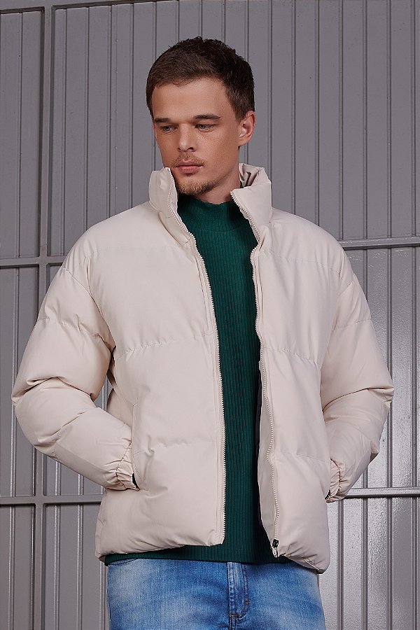 Padding jacket  - Cor: Bege