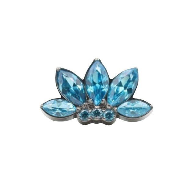Joia Labret Flor de Lotus | Titânio | Piercing de Orelha